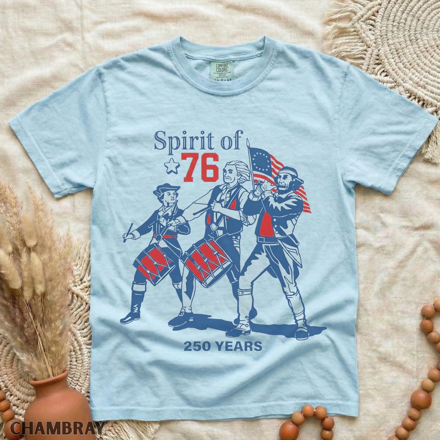 Spirit of 76, USA 250 Anniversary Shirt, Vintage 1776 Comfort Shirt LM32 669031