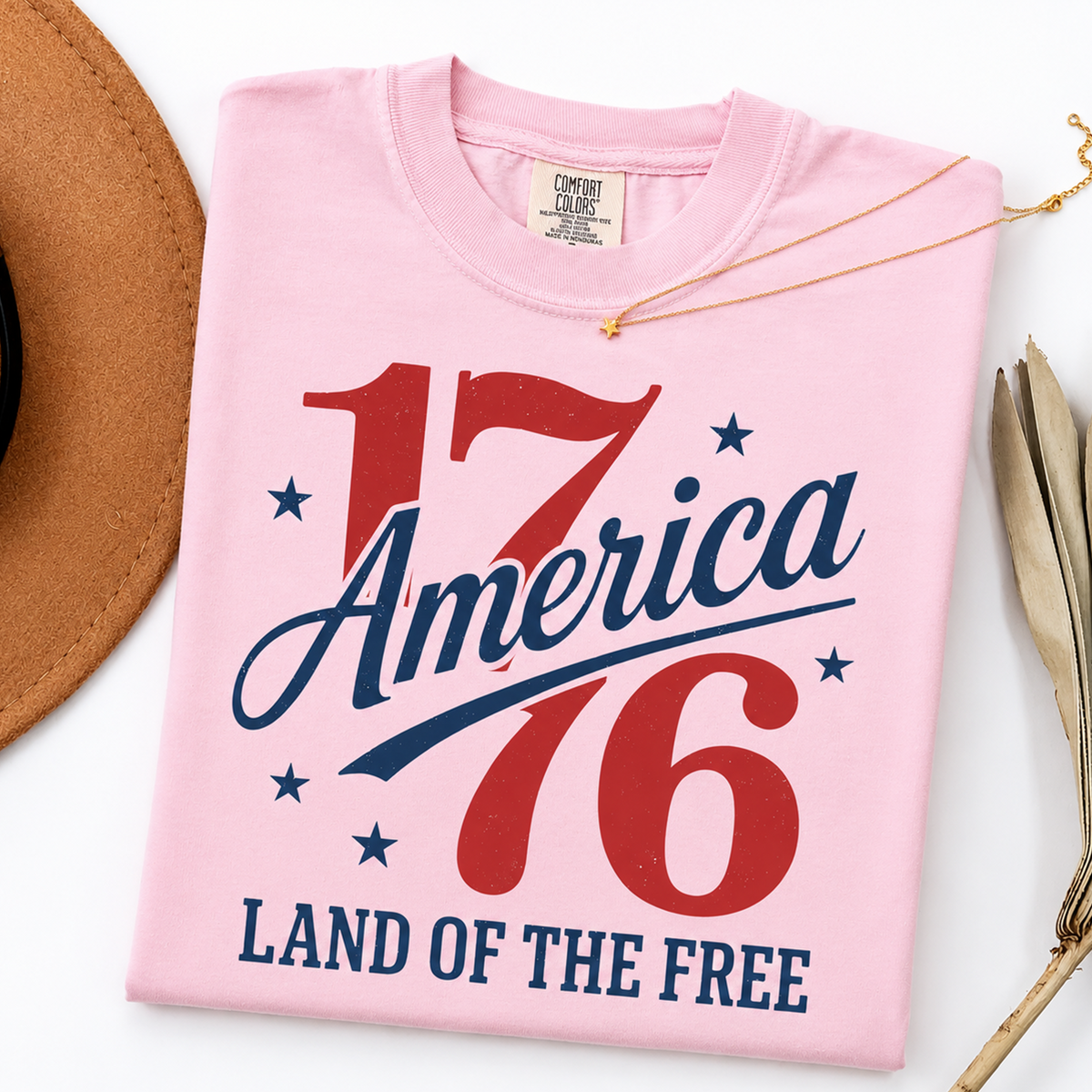 America 1776 Land Of The Free Patriotic Comfort Shirt HO82 902752