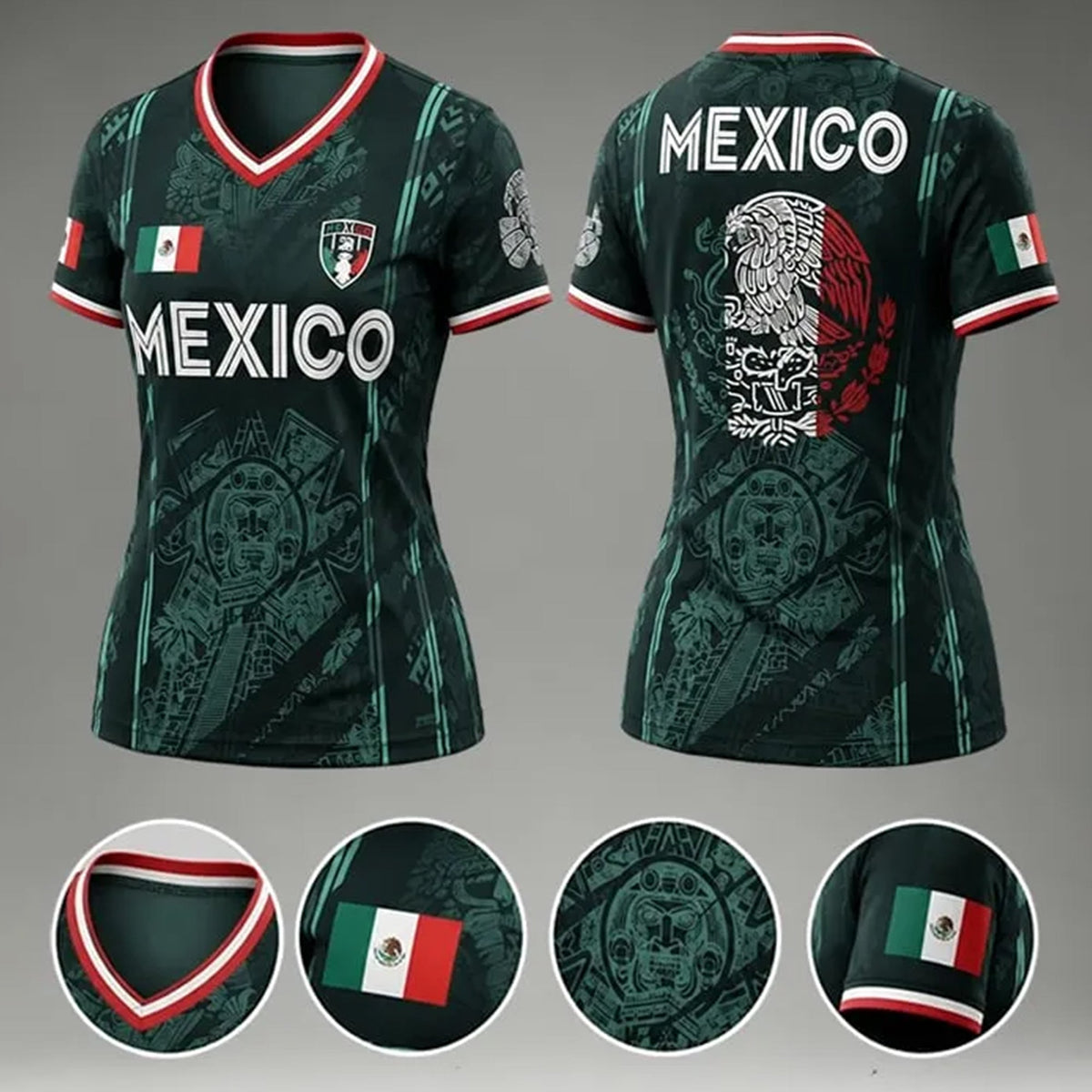 Mexico Soccer Jersey Shirt, Custom Name & Number Football Fan Gift For Sports Lovers HO82 903000