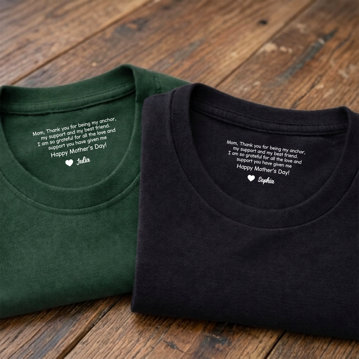 Mom, Thank You For Being My Best Friend Neck Print Tee Personalized Mother¡¯s Day Quote Shirt CH07 910942