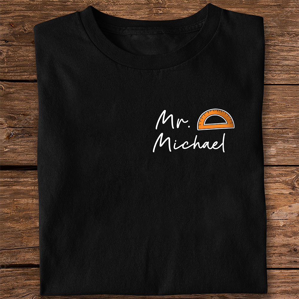 Custom Name Teacher Icon Dark Shirt - Personalized Back to School Gift LM32 899645