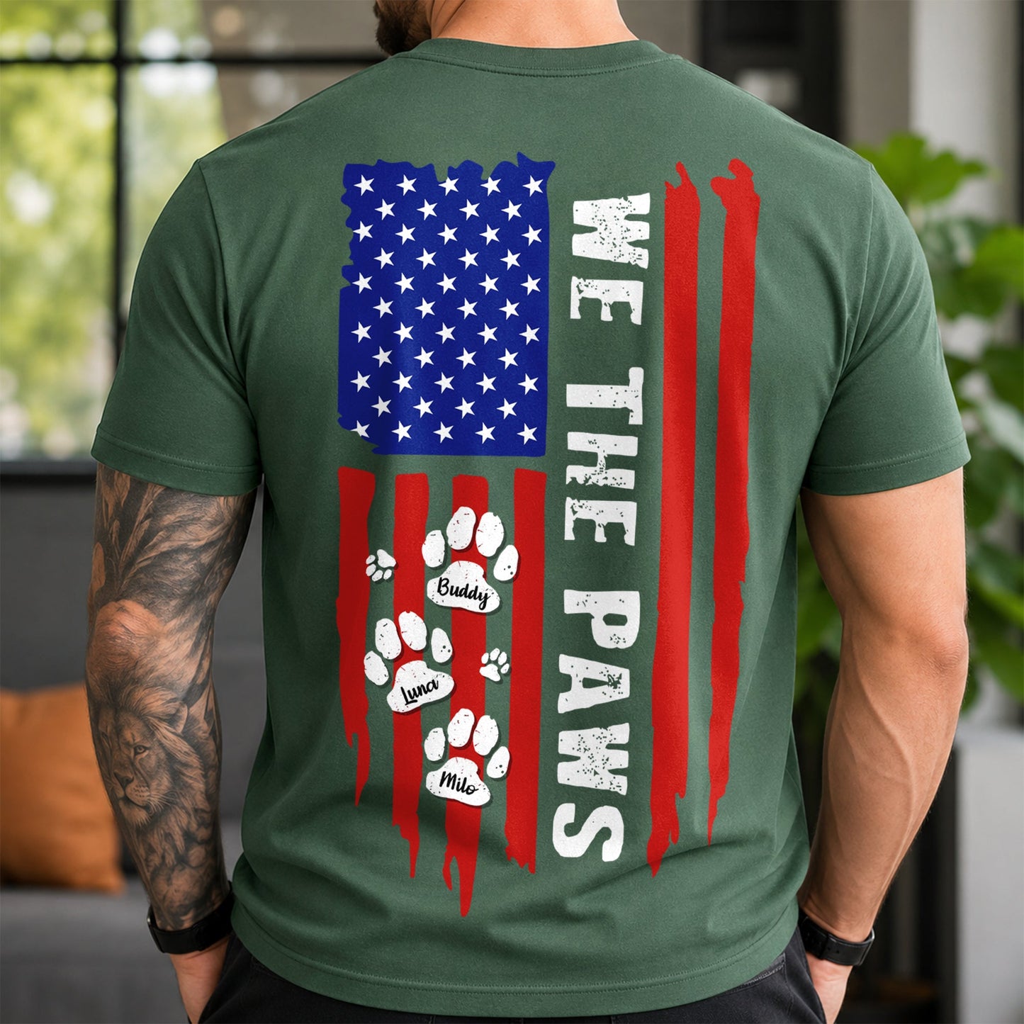 Personalized We The Paws Back Comfort Shirt For Dog Lover TH10 170163