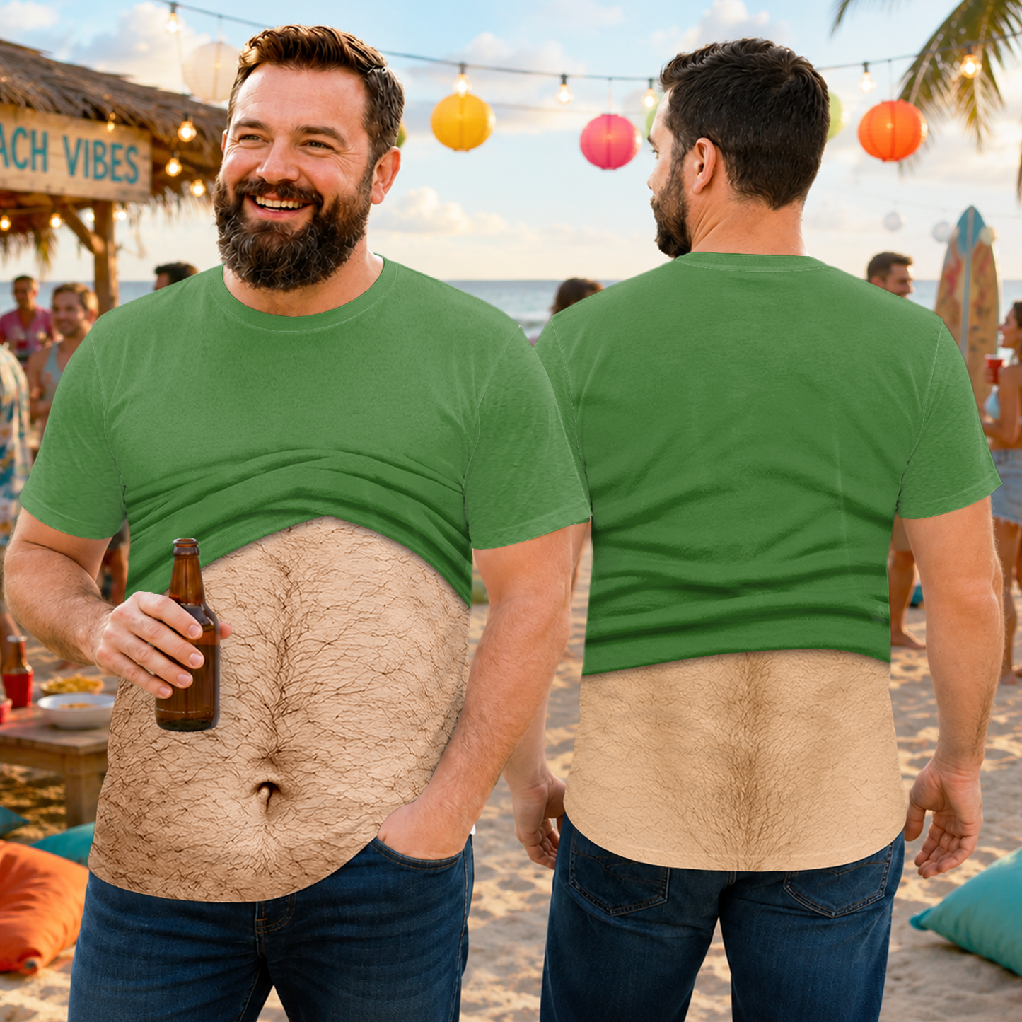 Custom 3D Funny Hairy Body Personalized Full Print 3D Shirt TH10 170415