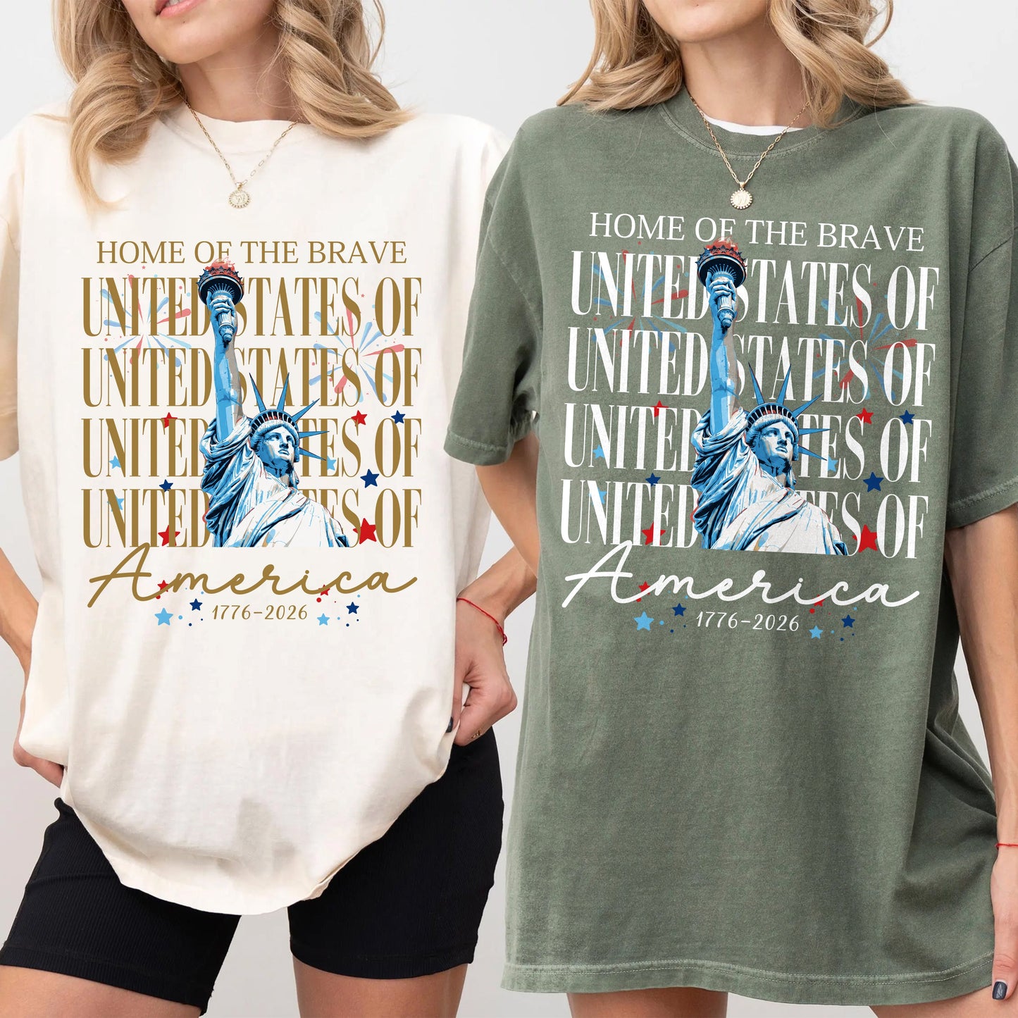 Home Of The Brave United States Of America 1776 - 2026 Comfort Shirt TH10 170147