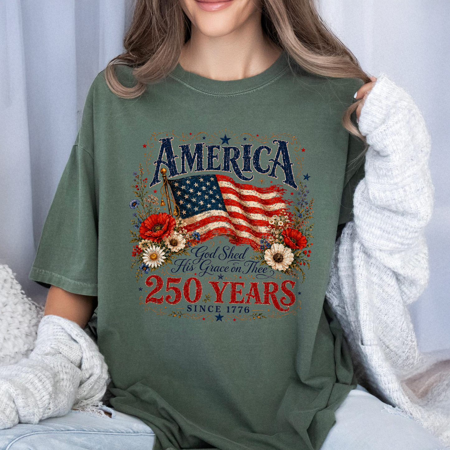 Celebrate 250th Anniversary USA Birthday Comfort Color Shirt CH07 911836