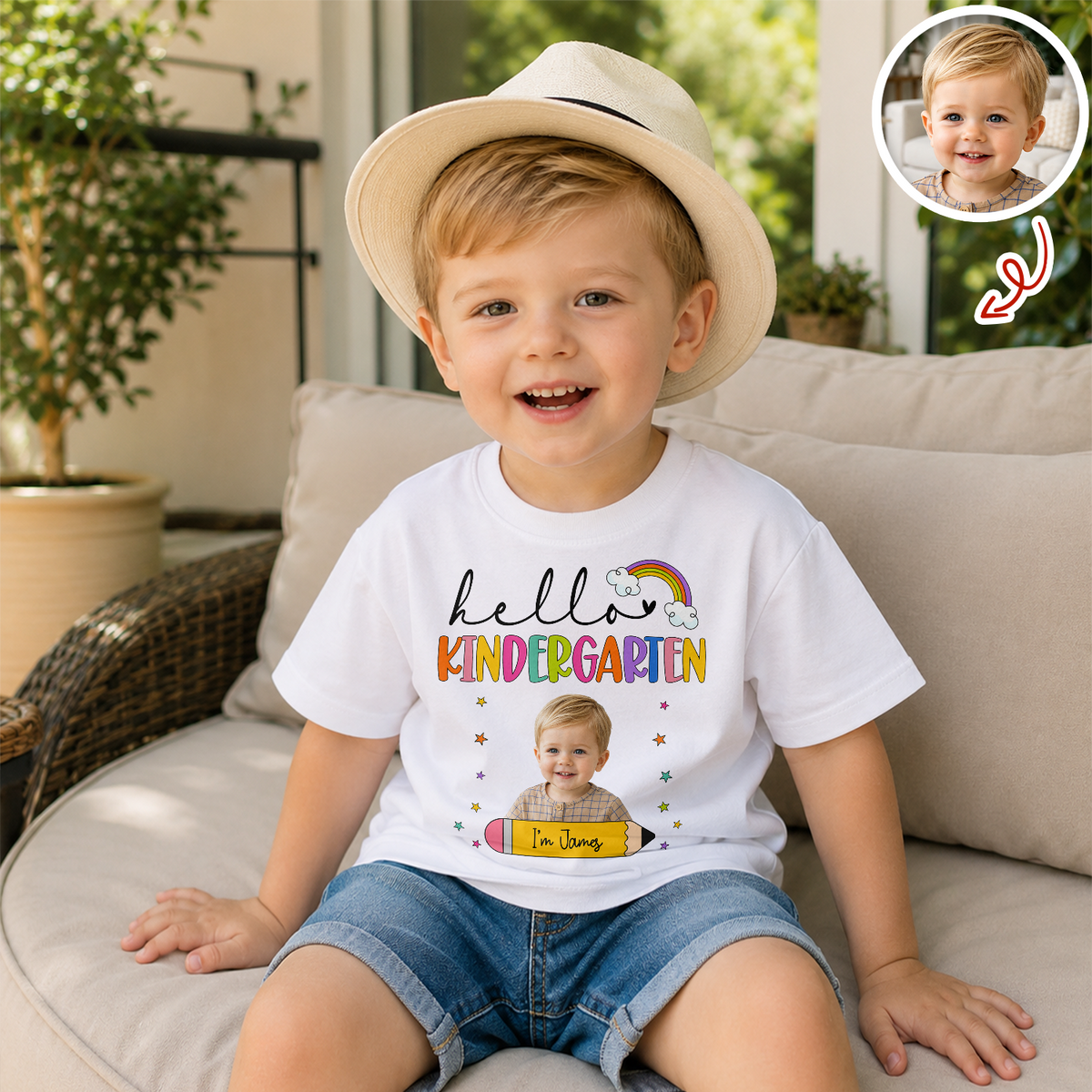 Custom Photo Kids Name Back To School Kid Shirt HA75 921714