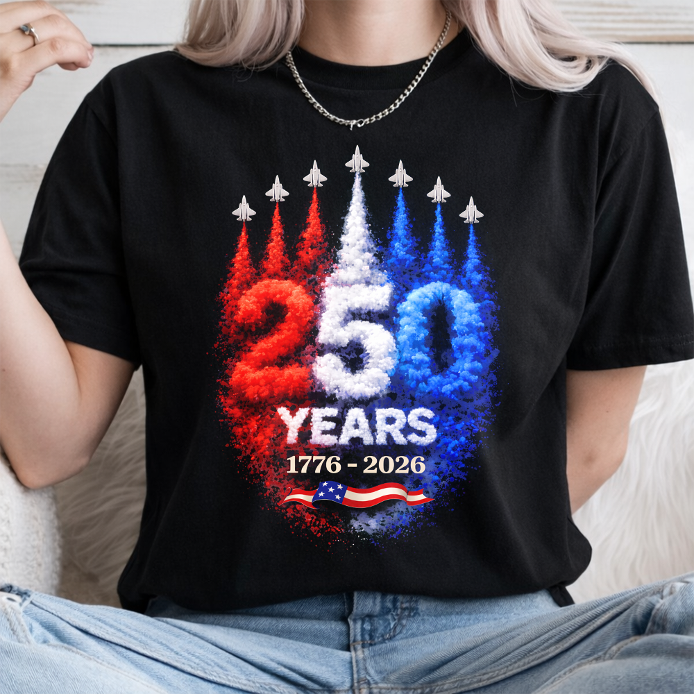 USA 250th Anniversary Rocket ¨C America Rising Freedom Patriotic Dark Shirt LM32 899383