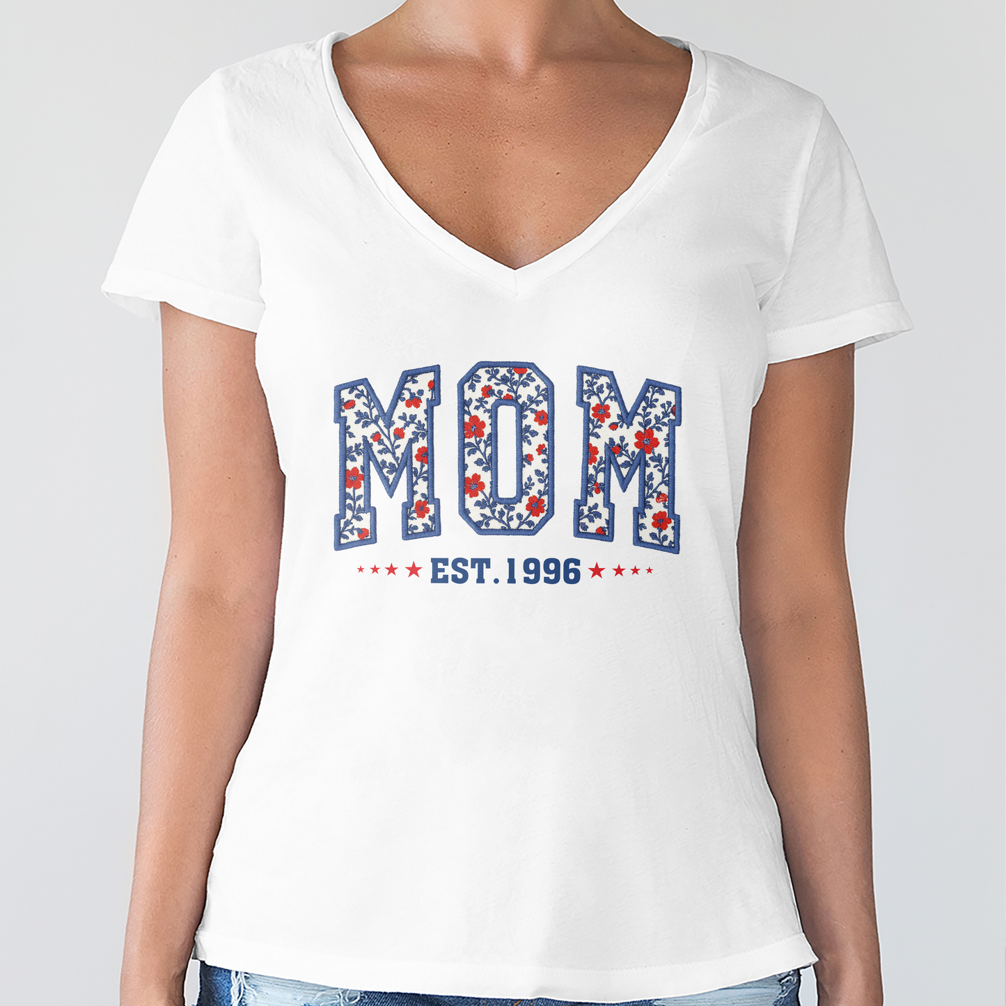 Personalized Floral Dad Mom USA Est Year Bright Shirt LM32 895475
