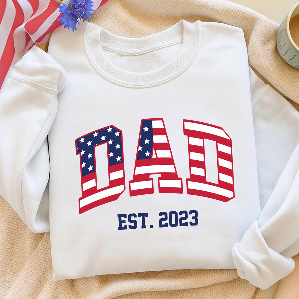 Personalized USA Flag Patriotic Dad Shirt, Gift for Father¡¯s Day HA75 921038