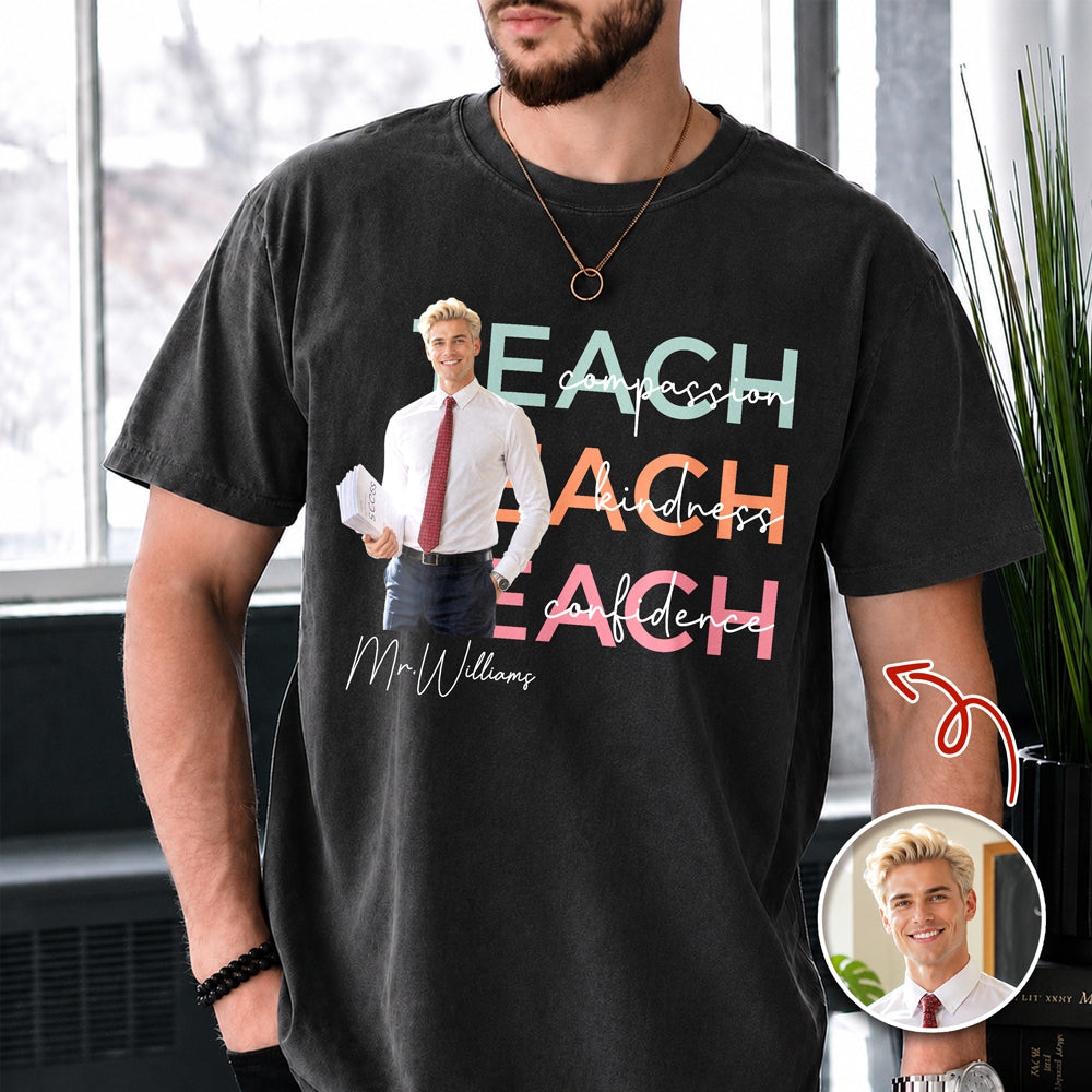 Custom Teach Photo Dedication Creation Innovation Comfort Shirt LM32 669385
