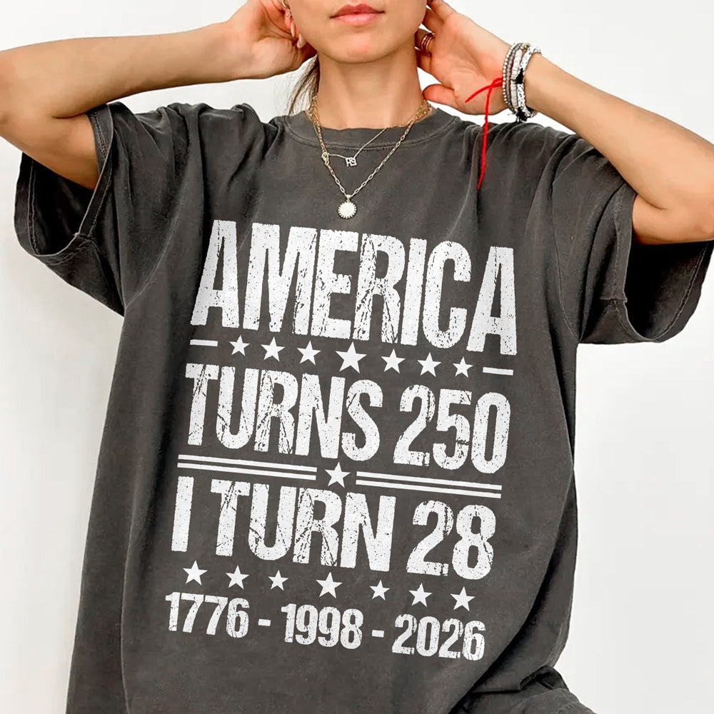 Personalized America Turns 250 1776-2026 Anniversary Comfort Shirt - Patriotic Gift For Family TH10 170075