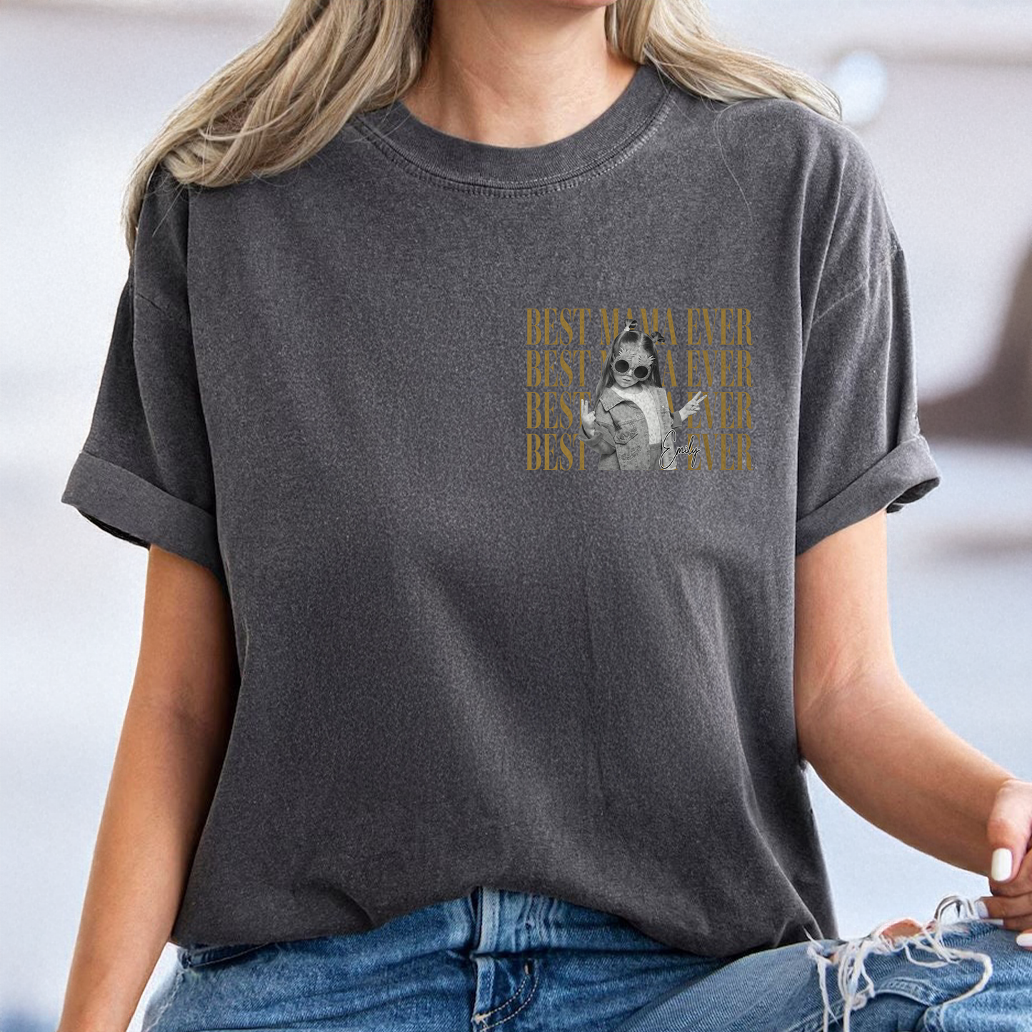 Custom Photo Best Dad Best Mom Ever Family Comfort Shirt TH10 169949