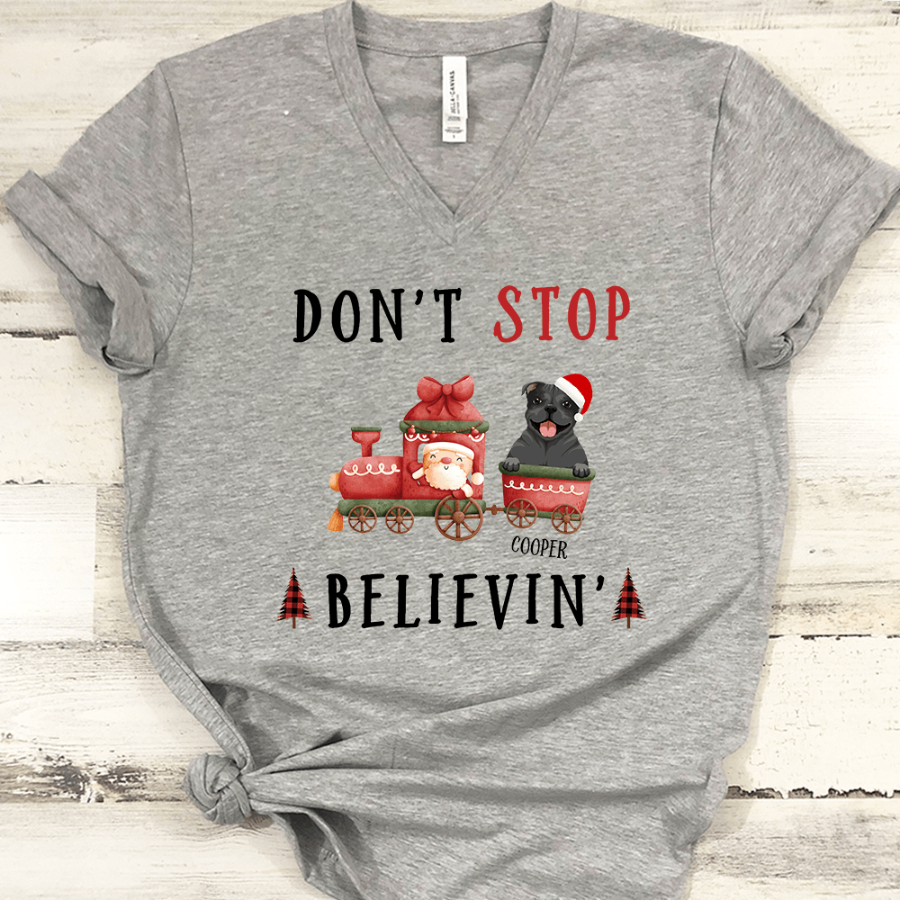 GeckoCustom Don¡¯t Stop Believin' Dog Shirt