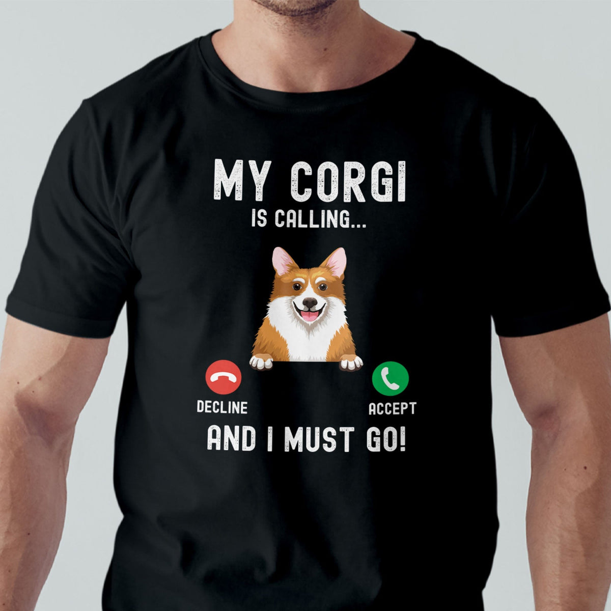 GeckoCustom My Dog Is Calling Custom Dog Shirt C206 Premium Tee (Favorite) / P Black / S