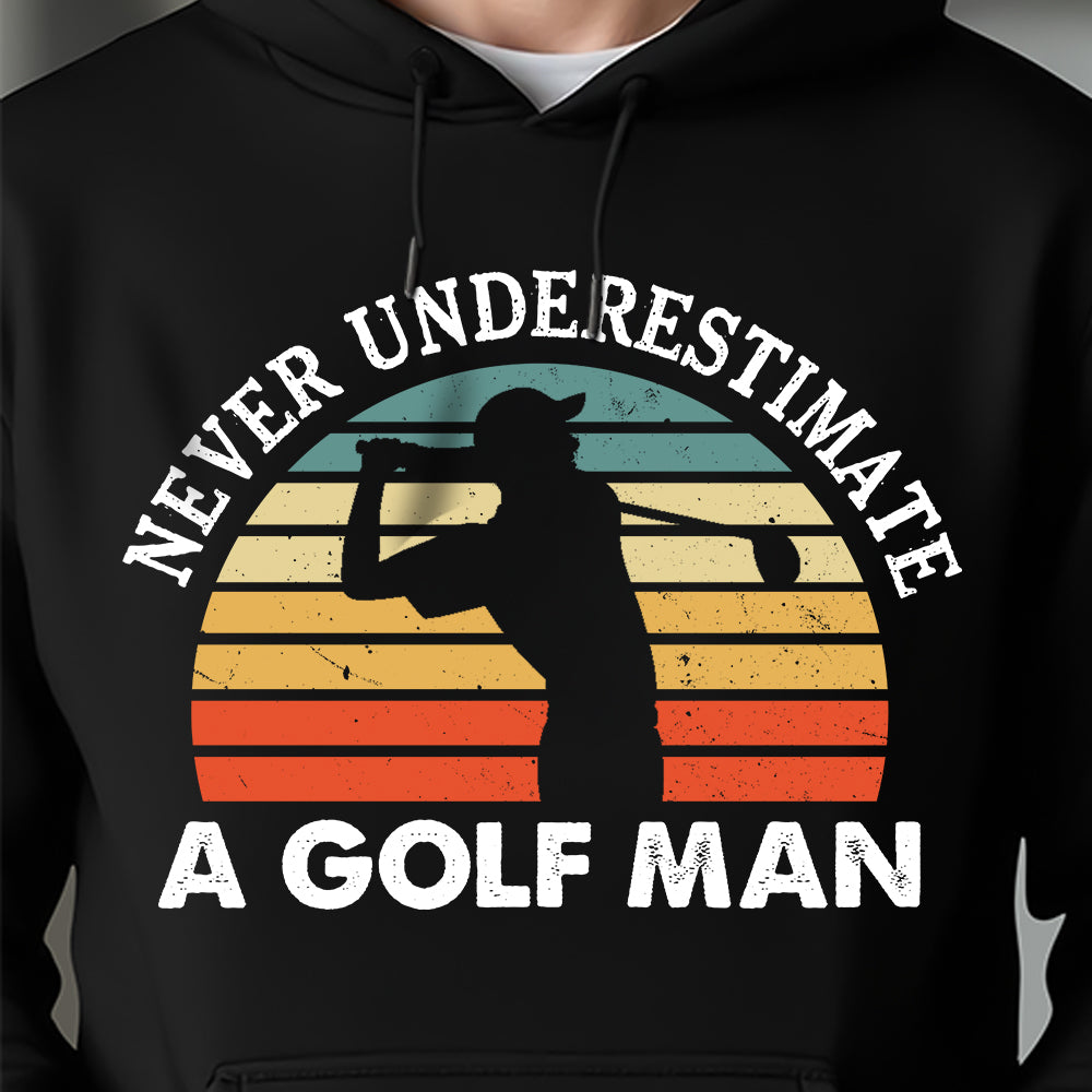 Personalized Never Underestimate A Golf Dad Dark Shirt LM32 897623