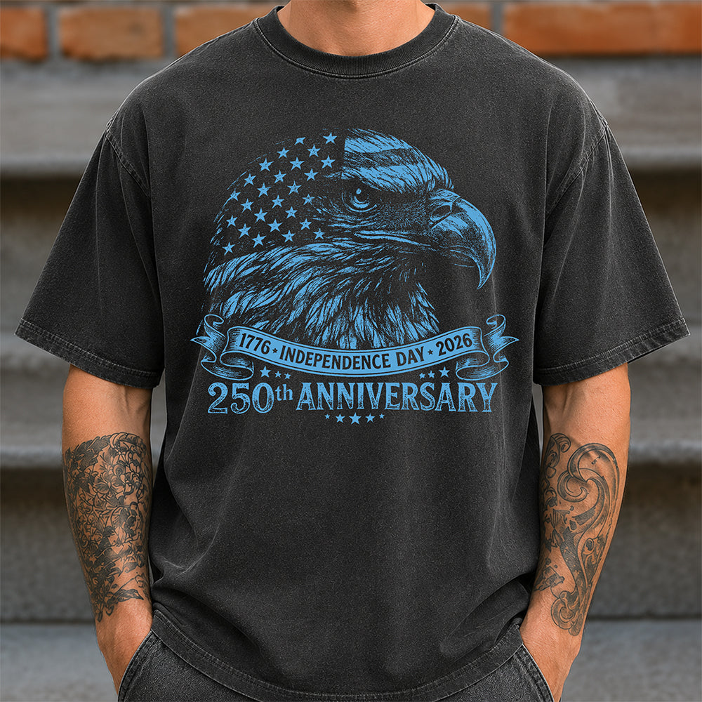 Personalized Vintage Bald Eagle USA 250 Independence Day Comfort Shirt LM32 669041