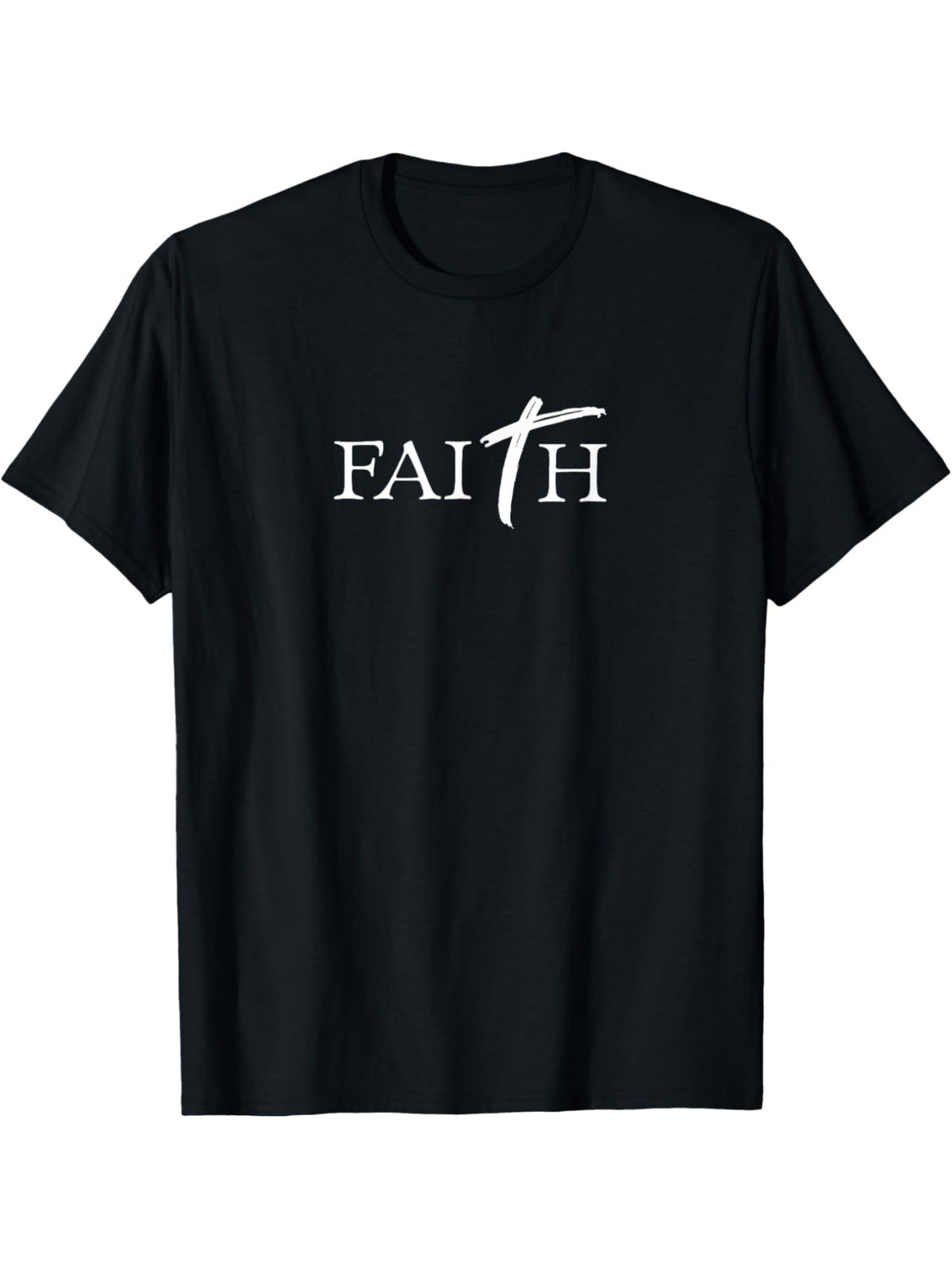 Men's Vintage Cotton T-Shirt with Inspirational Faith Design - Comfortable Crew-Neck, Short Sleeve, Perfect for Summer Outdoor Activities, Machine Washable - 180g, Hot Print, Casual, The Perfect Gift