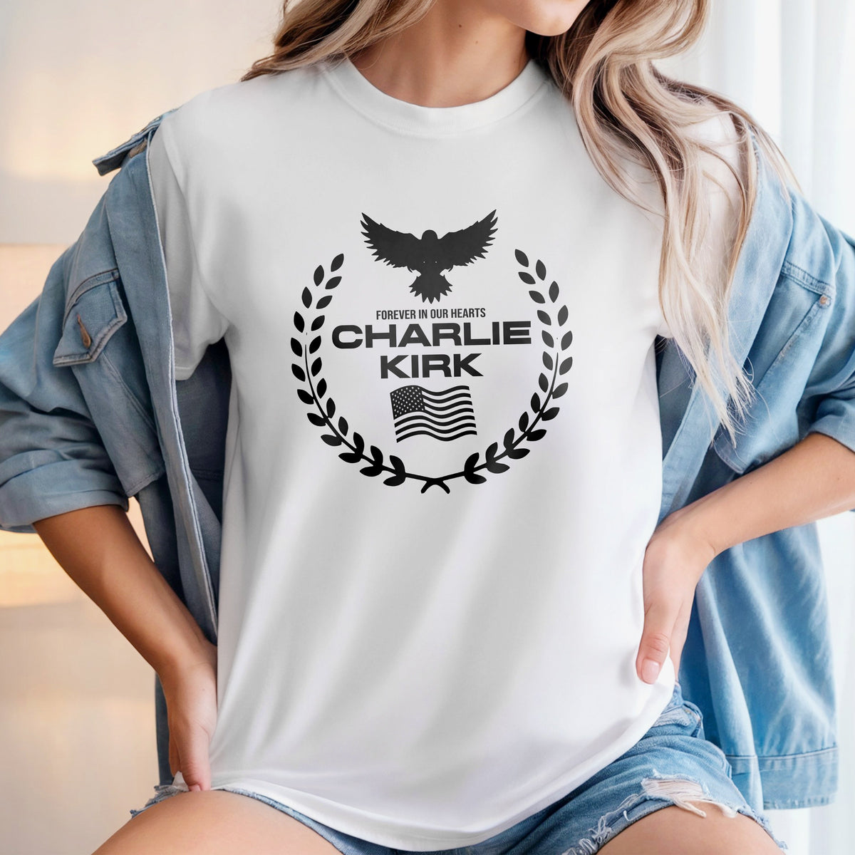 Charlie Kirk Memorial Bright Shirt LM32 65529