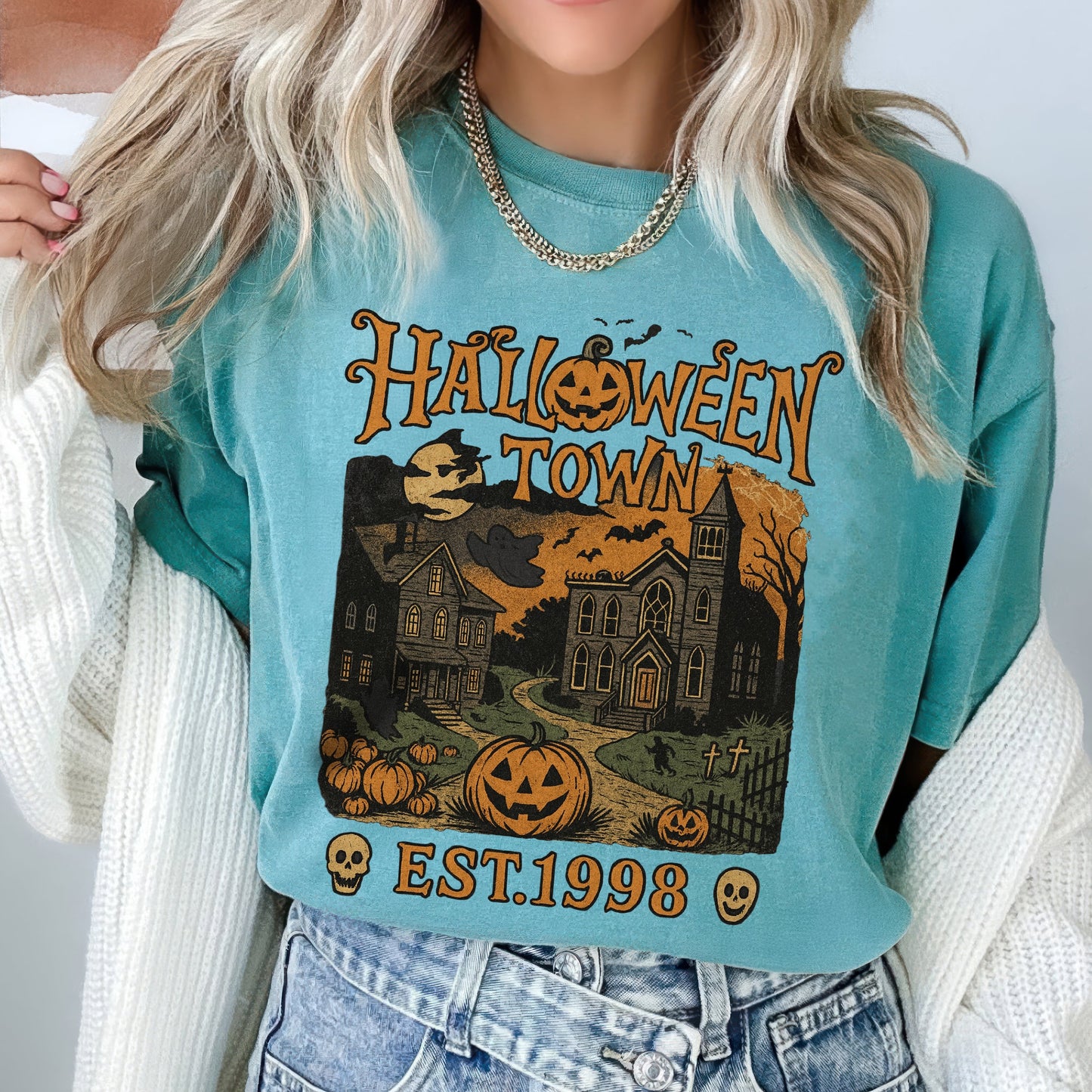 Halloweentown Est. 1998 Vintage 90s Style Halloween Comfort Shirt HA75 892892