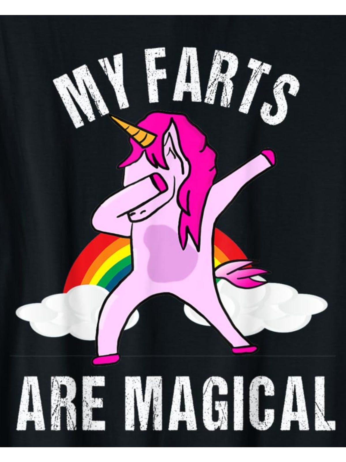 My Farts Are Magical Funny Unicorn Gag Gift Humor Vintage Printed T-shirt, Men'S Casual and Comfortable T-shirt Summer, Men'S Short-sleeved Top for Everyday Activities Birthday Gift to Men