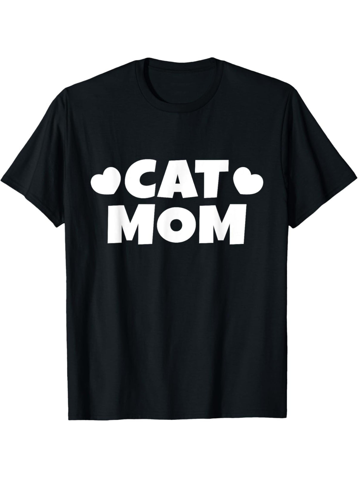Cat Mom" Men's Black T-Shirt - Soft 100% Cotton, Comfortable & Casual with Retro Print | Ideal for Casual Attire & Birthday Gifts | Machine Washable, Cat Tshirt