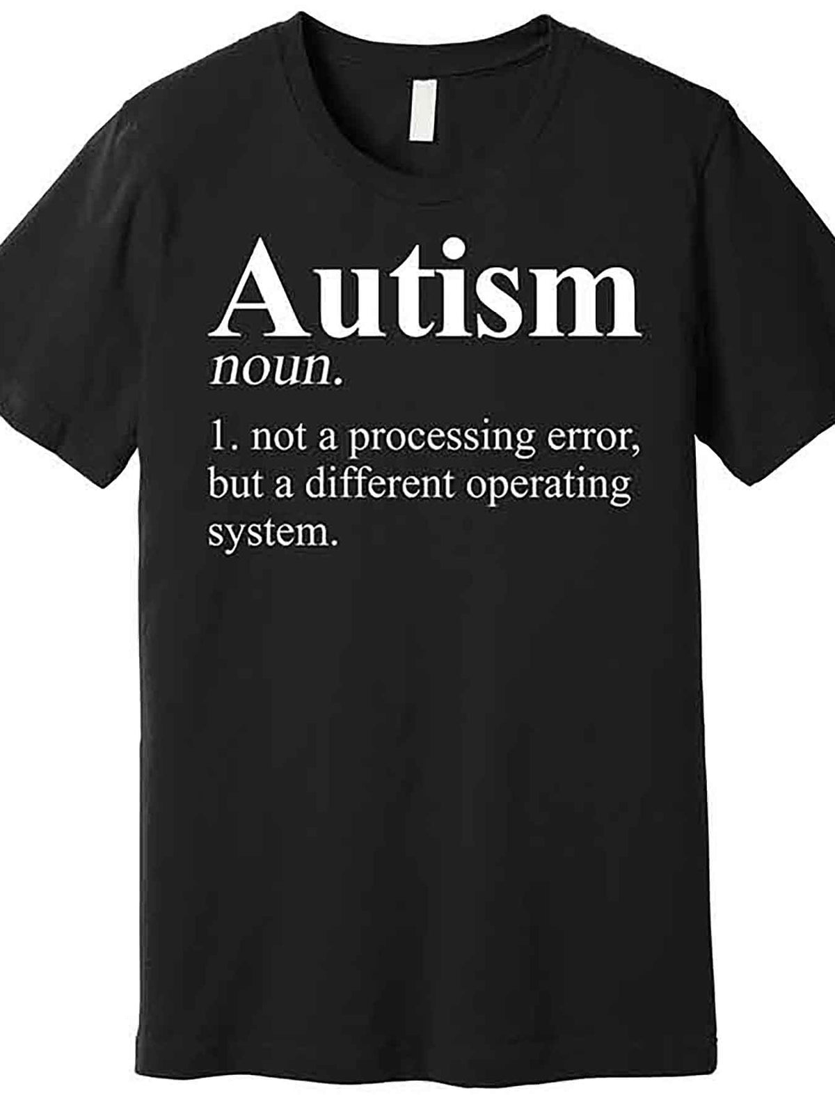 Autism Awareness Definition Gift Premium T-Shirt 230461 funny Men'S Short Sleeve Graphic T-shirt Collection black AA