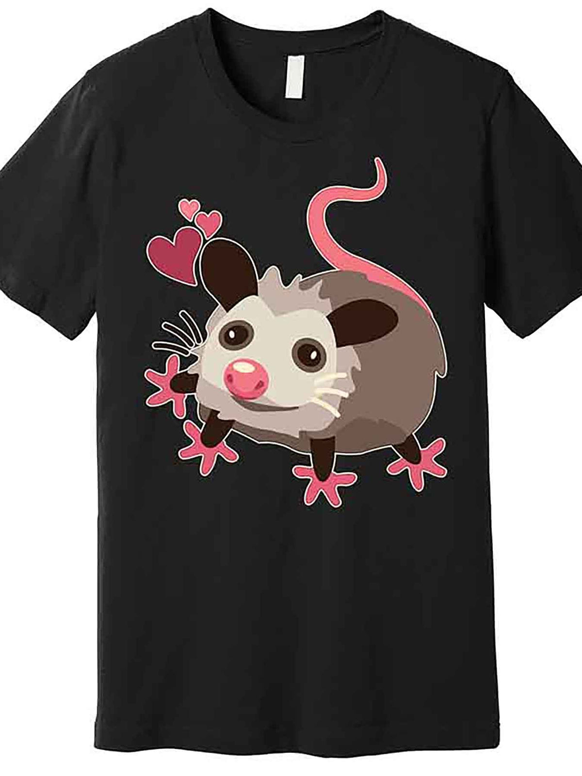 Cute Funny Baby Opossum Premium T-Shirt 228612 funny Men'S Short Sleeve Graphic T-shirt Collection black AA