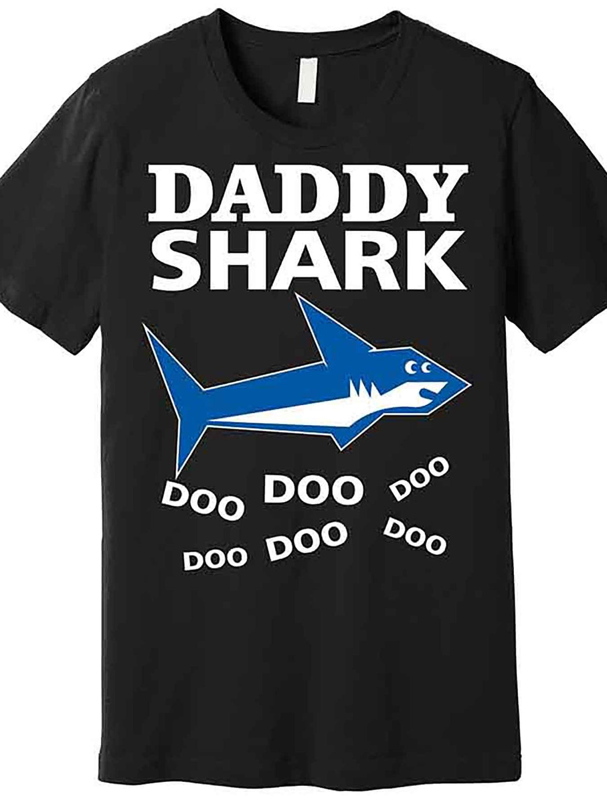 Daddy Shark Funny Dad Premium T-Shirt 227448 funny Men’s Short Sleeve Graphic T-shirt Collection black AA