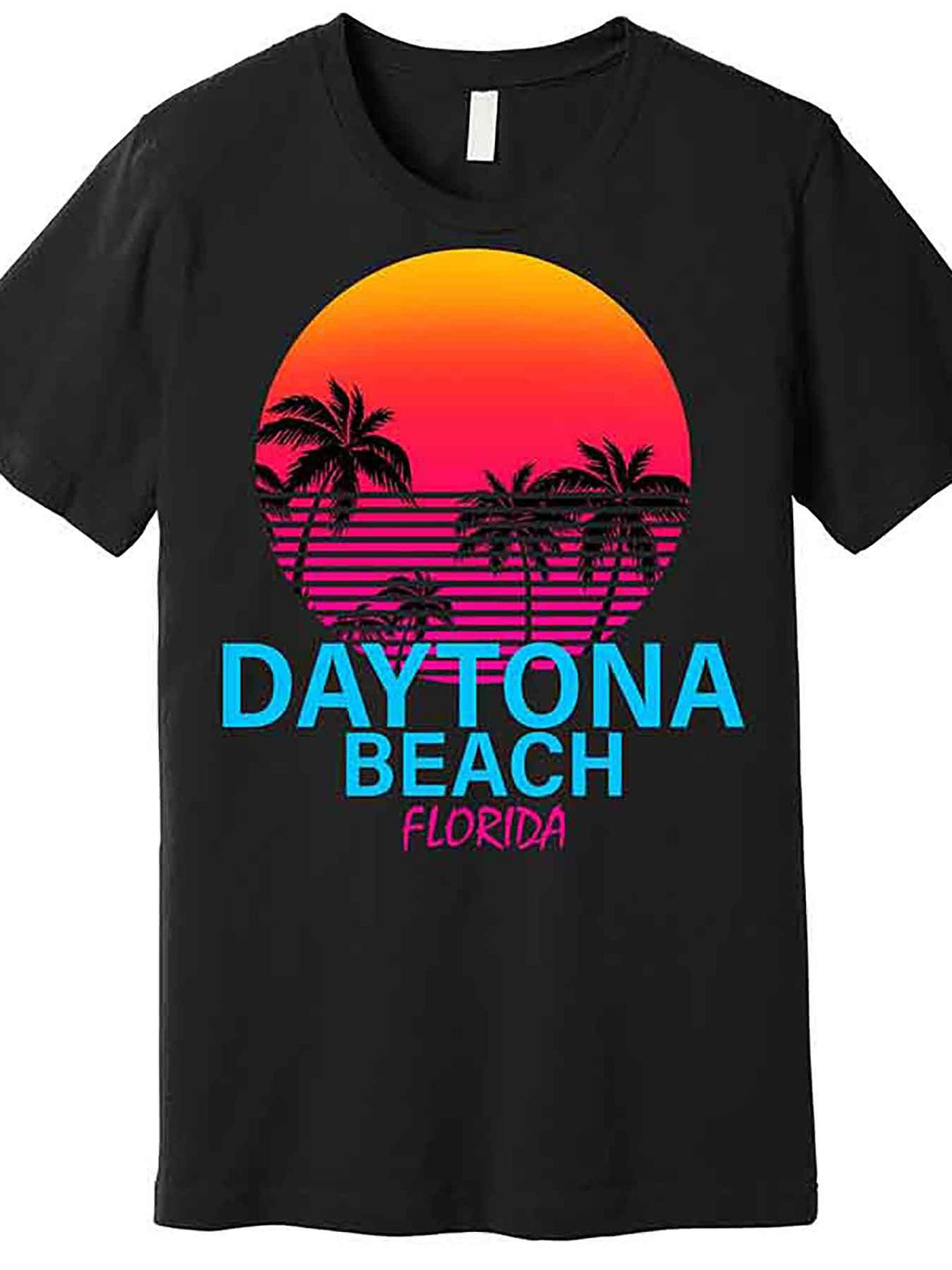 Daytona Beach Florida Premium T-Shirt 230552 funny Men’s Short Sleeve Graphic T-shirt Collection black AA