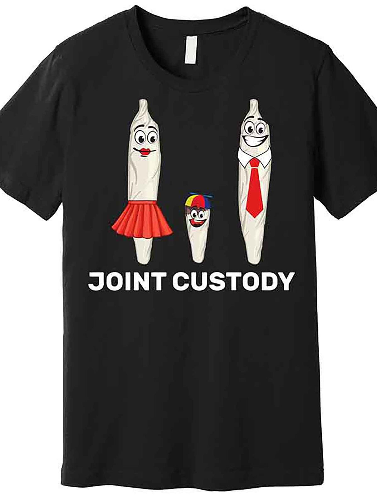 Joint Custody Premium T-Shirt 227697 funny Men'S Short Sleeve Graphic T-shirt Collection black AA