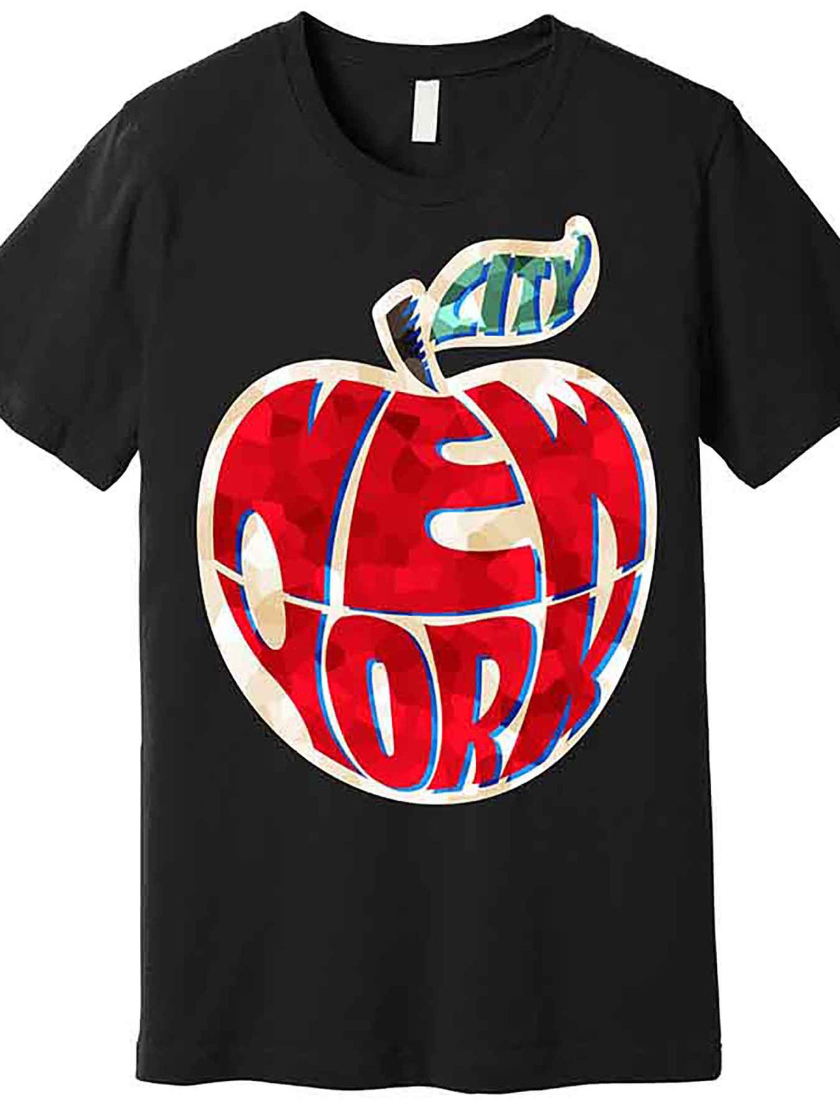 New York City Big Apple Premium T-Shirt 228694 Funny Men's Short Sleeve Graphic T-shirt Collection black AA
