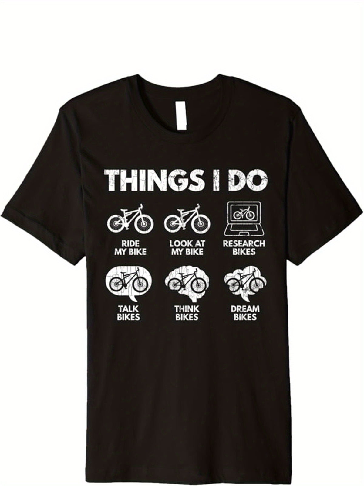 Men's Print Cotton Short-sleeve Pullover T-shirt