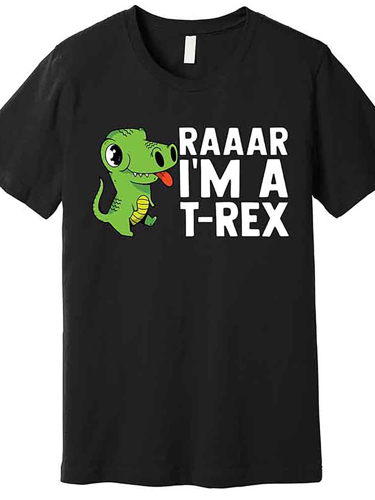 Raar Im A T Rex Cute Funny Dinosaur Premium T-Shirt 228355 funny Men'S Short Sleeve Graphic T-shirt Collection black AA
