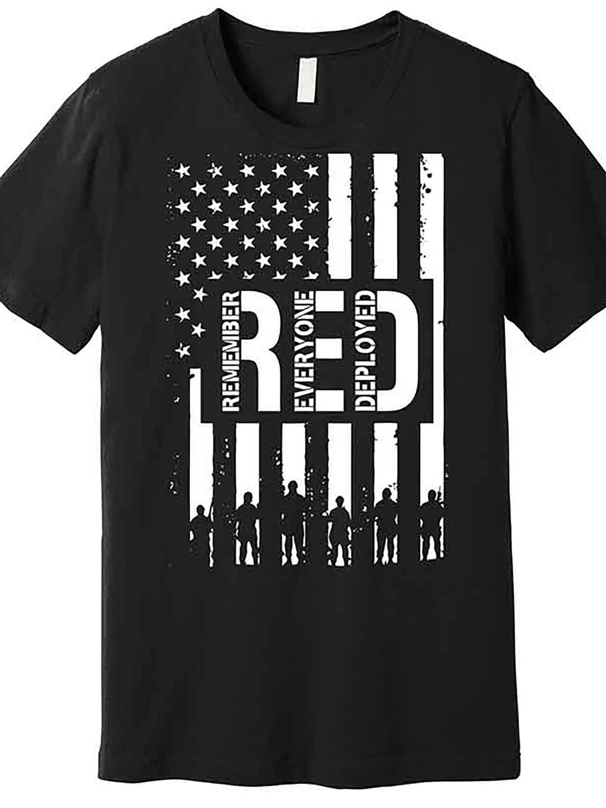 RED Remember Everyone Deployed Red Friday Flag Premium T-Shirt 230260 funny Men'S Short Sleeve Graphic T-shirt Collection black AA