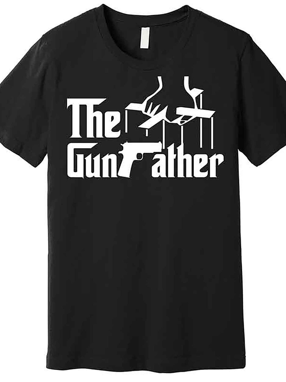 The Gun Father Premium T-Shirt 229448 funny Men'S Short Sleeve Graphic T-shirt Collection black AA