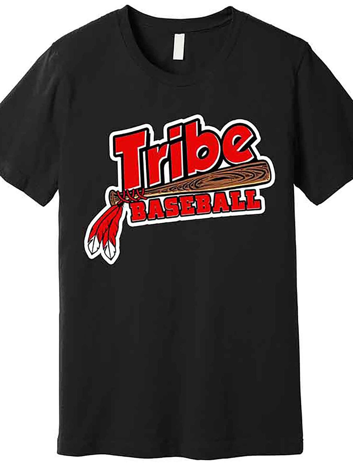 Tribe Baseball Sports Logo Premium T-Shirt 227689 funny Men'S Short Sleeve Graphic T-shirt Collection black AA