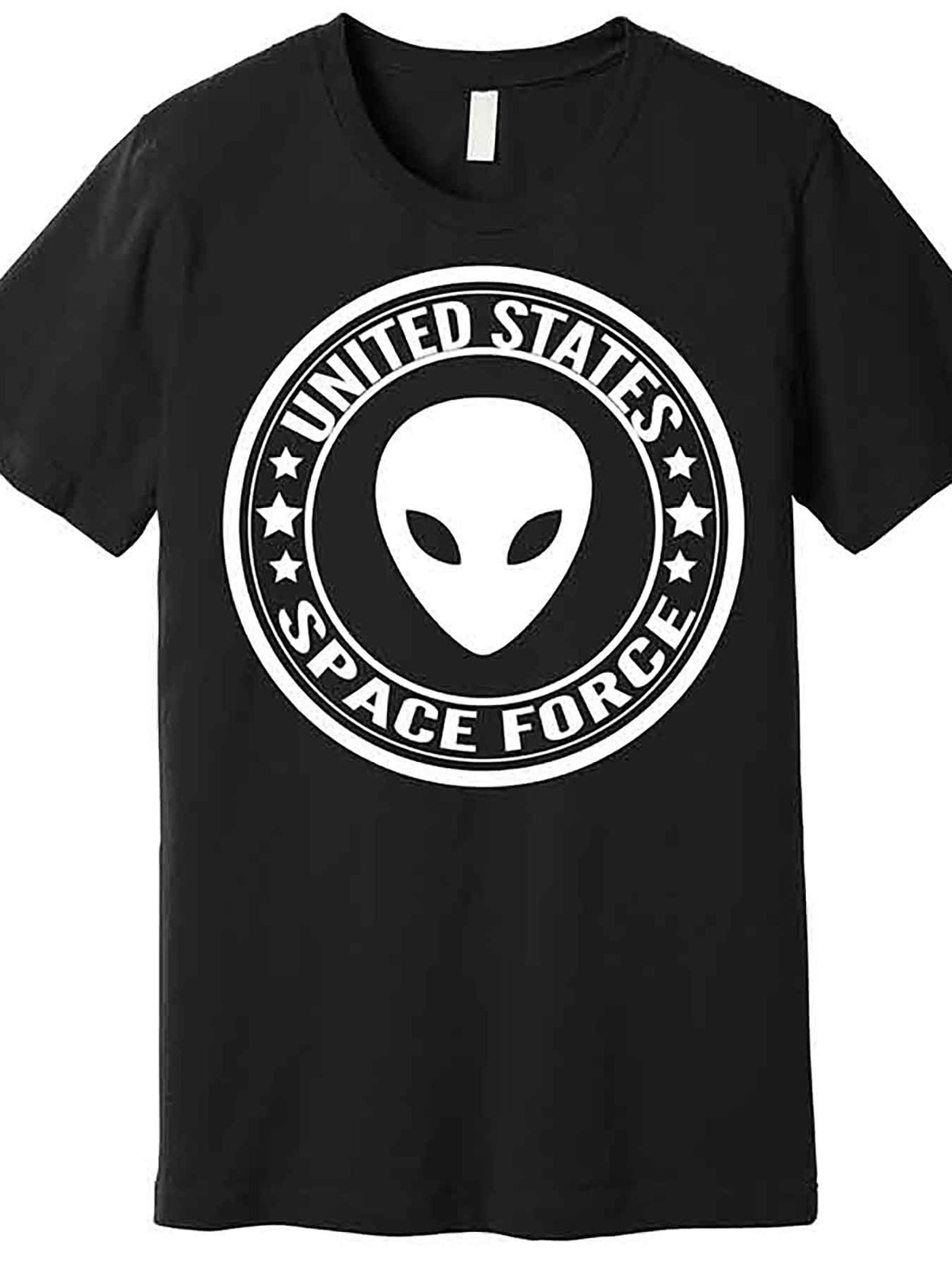 United States Space Force Alien Premium T-Shirt 230020 funny Men'S Short Sleeve Graphic T-shirt Collection black AA