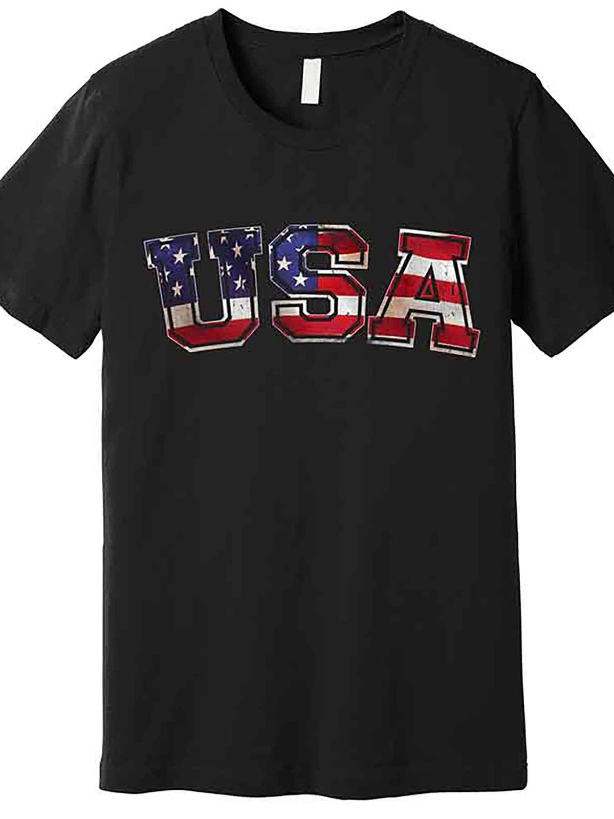 Vintage Red White And Blue USA Logo Premium T-Shirt 227834 funny Men'S Short Sleeve Graphic T-shirt Collection black AA