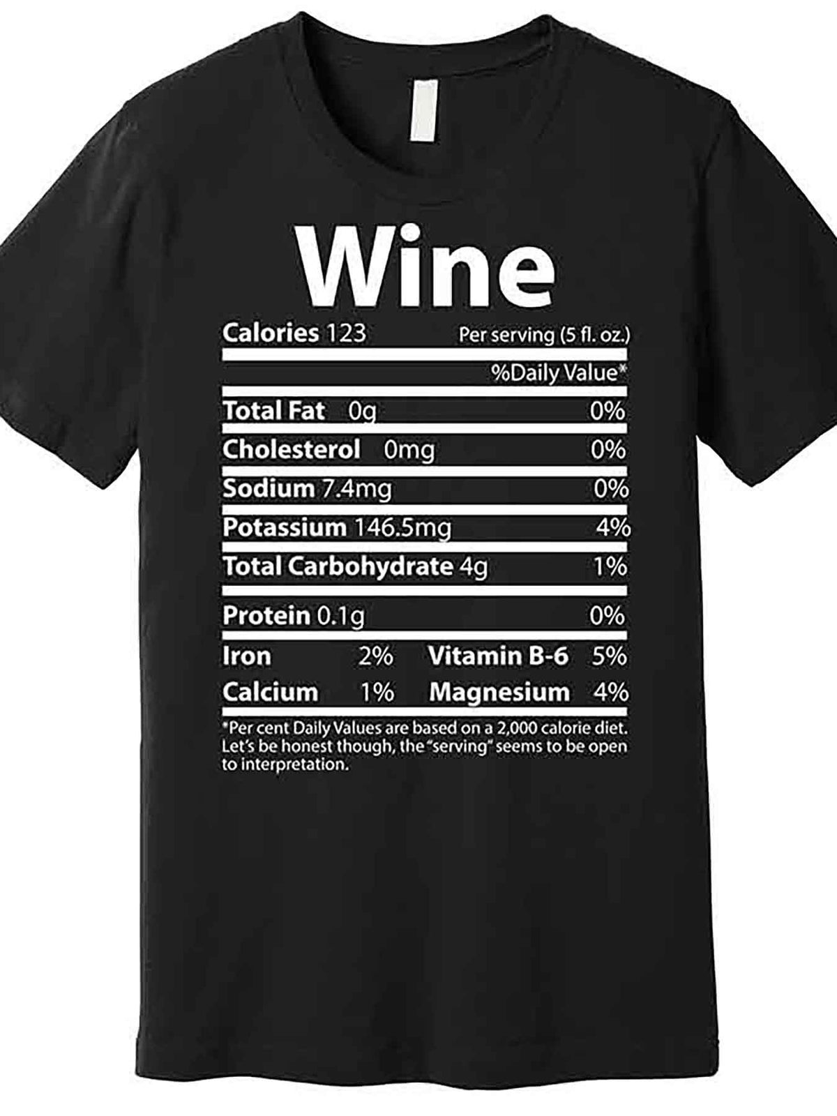 Funny Thanksgiving Wine Nutritional Values Premium T-Shirt 227156 funny Men'S Short Sleeve Graphic T-shirt Collection black AA