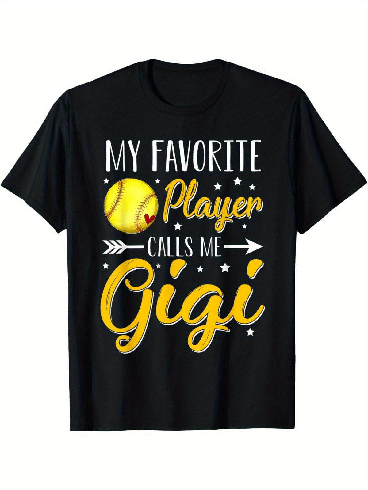 Softball My Favorite Player Calls Me Gigi Cheering Sport T-Shirt