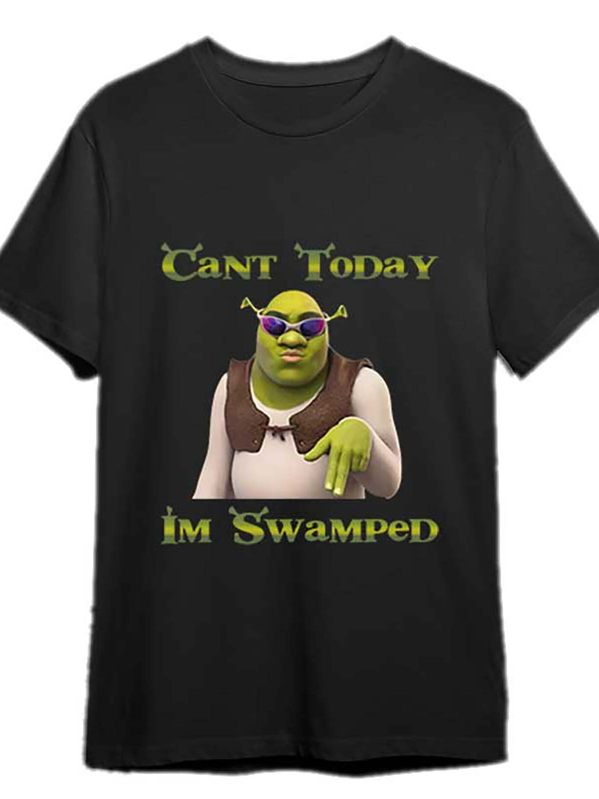 Can't Today I'm Swamped Shirt, Shrek Tee, Fiona Princess Shirt, Shrek and Fio funny Men'S Short Sleeve Graphic T-shirt Collection black PRna Shirt 335629