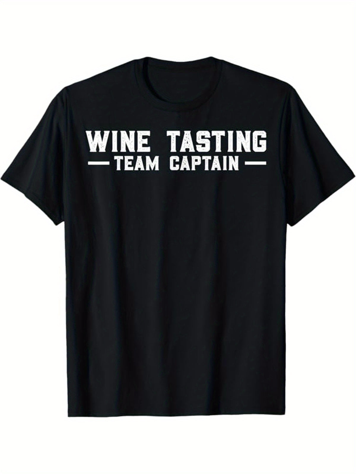 Wine Printed, Men's Cotton Graphic T-shirt, Casual Short Sleeve Crew Neck Gamer T-shirt, Men's Tee For Outdoor