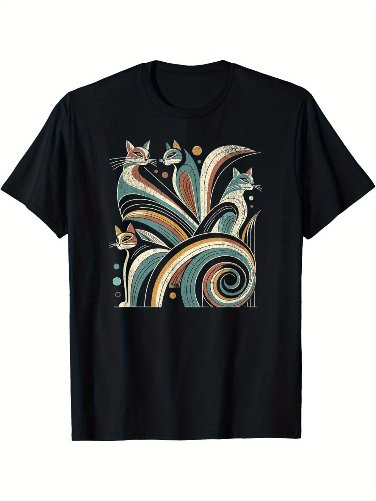 Vintage Retro Mid-Century Modern Look Cats 50s 60s Style T-Shirt
