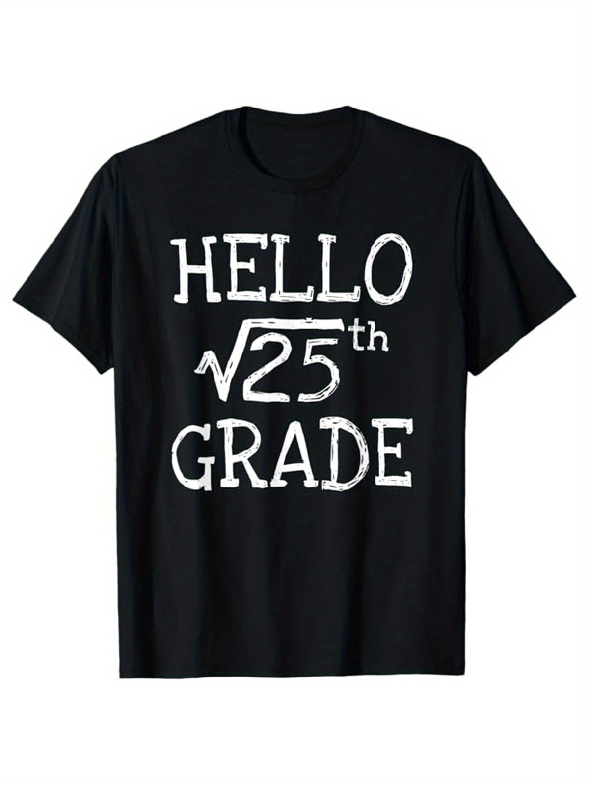 Math Print Men's Cotton Funny T-shirt, Graphic Tee Men's Outdoor Clothes, Men's Halloween Clothing, Casual Short Sleeve Crew Neck T-shirt, Tops For Men, Gift For Teacher