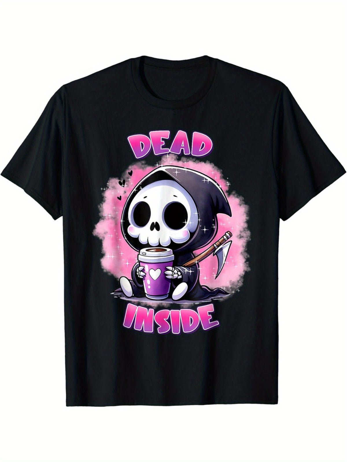 Dead Inside Coffee Ghost Creepy Cute Halloween Costume T-Shirt