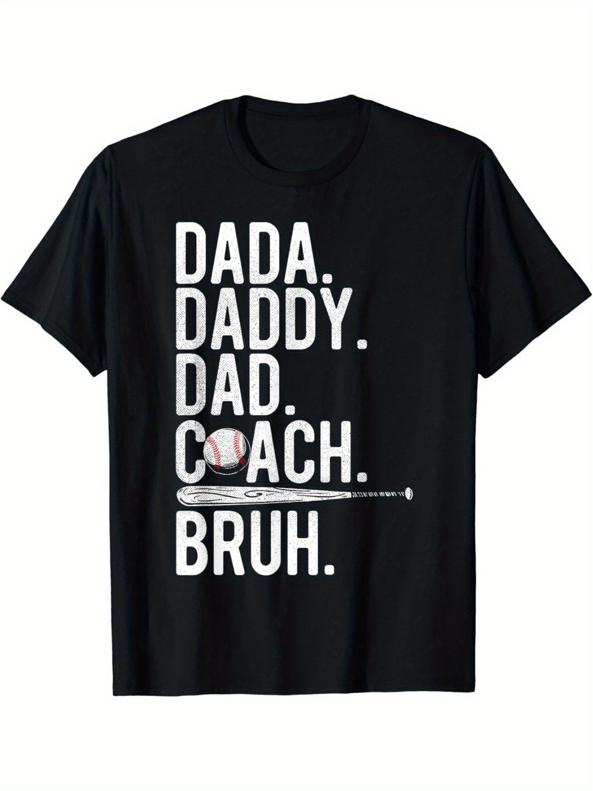 Vintage Baseball Coach Dad Humor T-Shirt - 100% Cotton, Casual Fit, Funny Family Print, Perfect for Father's Day Gift, Casual Wear | Humorous Design | Knitted Texture