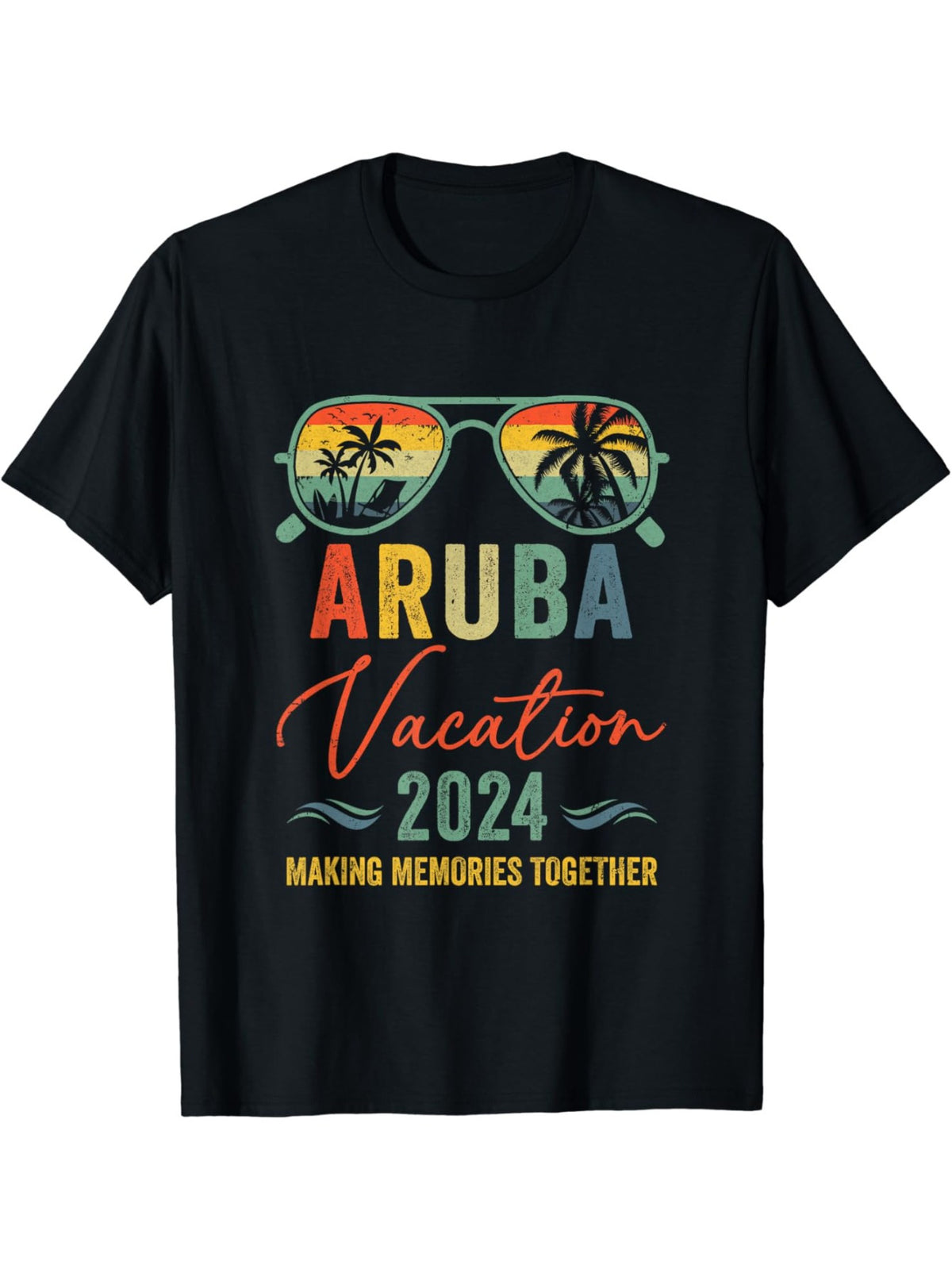 Family Vacation 2024 Summer Aruba Matching Group T-Shirt