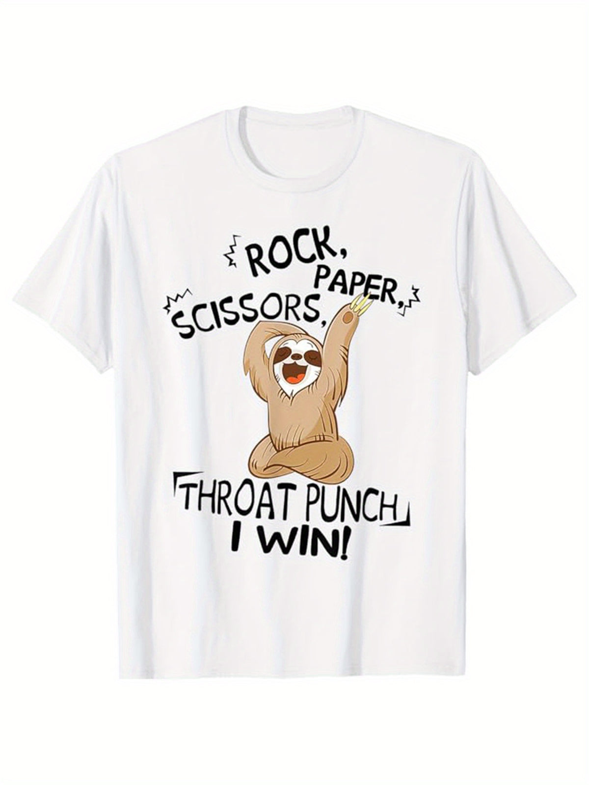 Men's Cotton Sloth Graphic T-Shirt | Casual Loose Fit | Cotton | Fun Print Design | Casual | All Seasons | Graphic
