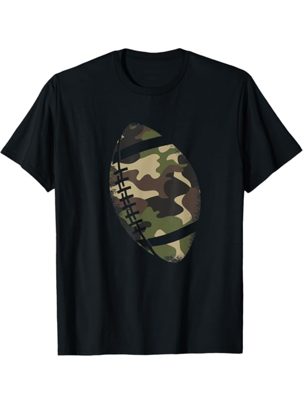 American Football Print Men's Cotton T-shirt, Graphic Tee Men's Outdoor Clothes, Men's Clothing, Casual Short Sleeve Crew Neck T-shirt, Tops For Men, Gift For Men