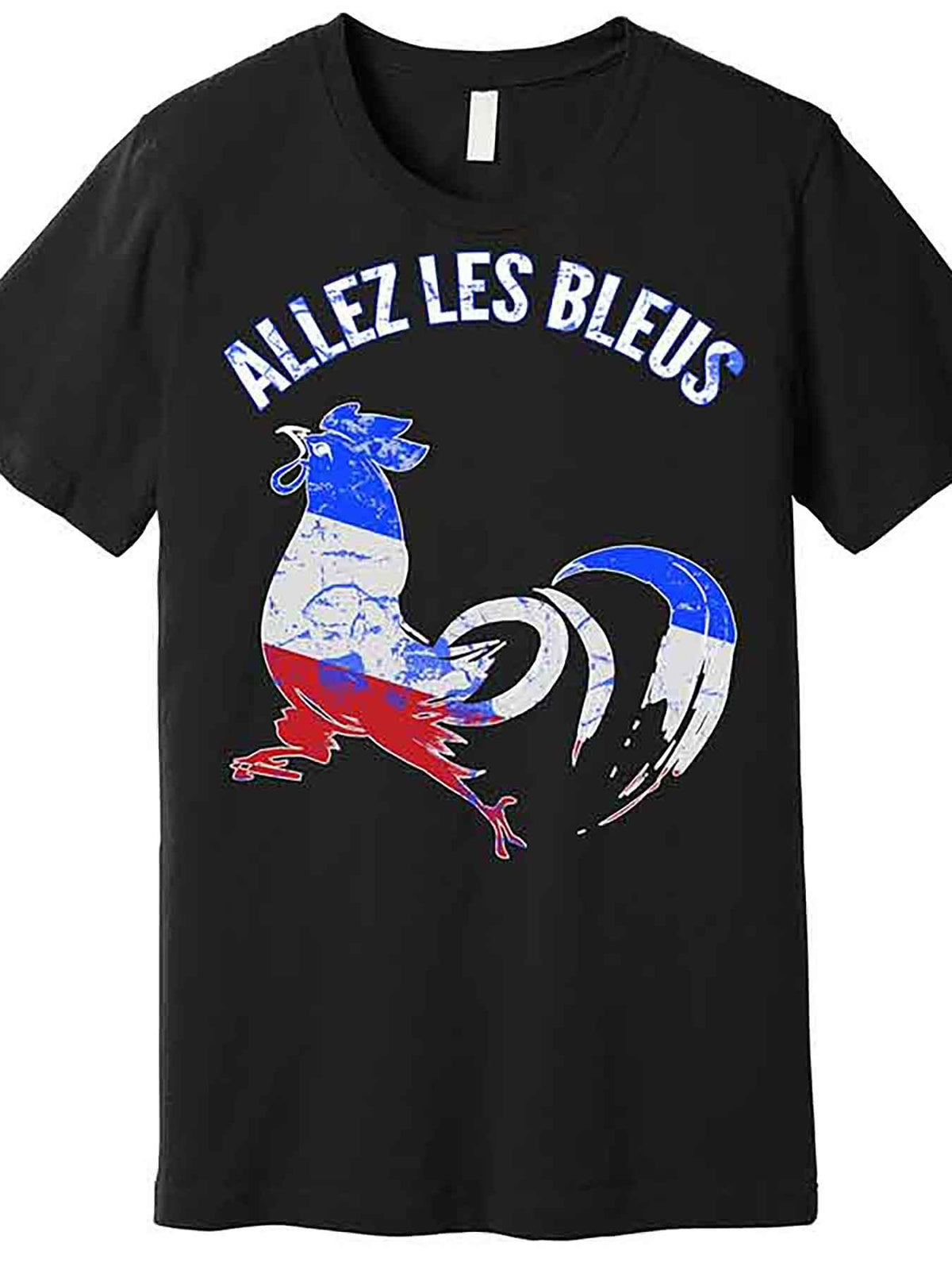Allez Les Bleus France Soccer Premium T-Shirt 226982 funny Men'S Short Sleeve Graphic T-shirt Collection black AA